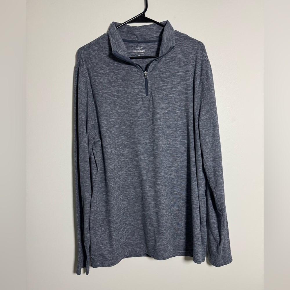 J.Crew Performance 1/4 Zip Pullover XL Gray Athletic Shirt
